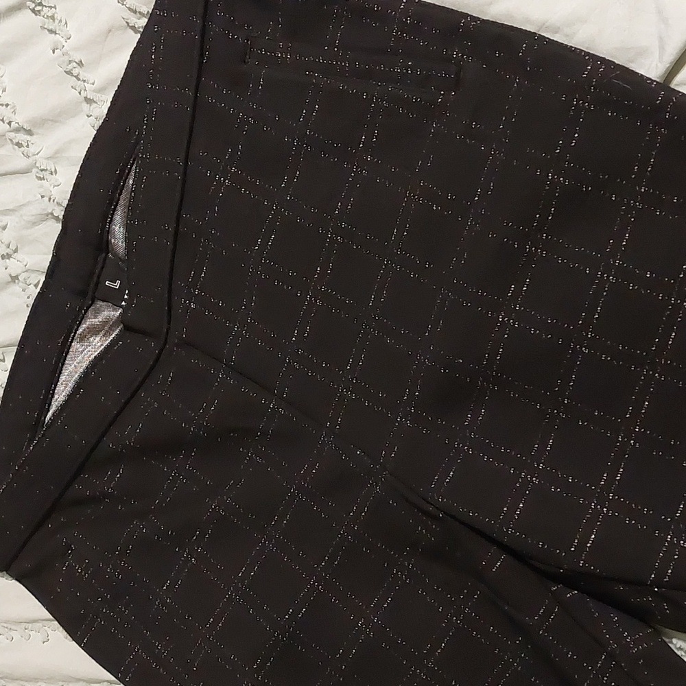 Hue Black Plaid Leggings